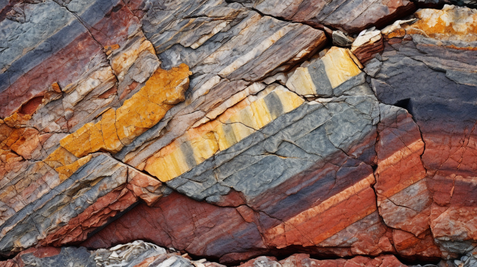 material in sedimentary rock